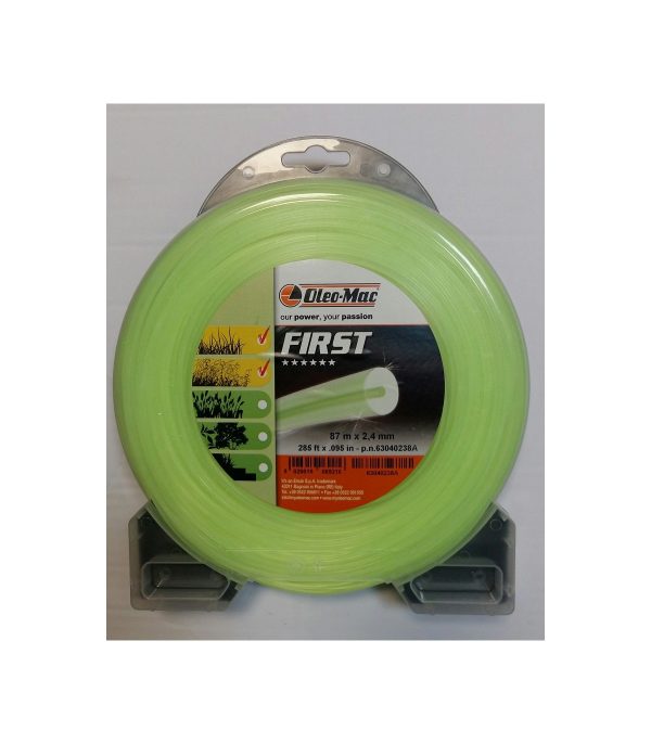 Bobina Filo Decespugliatore Tondo 2,4mm87m - Oleo-Mac