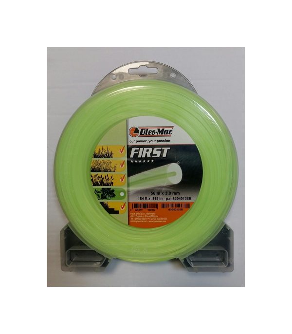 Bobina Filo Decespugliatore Tondo 3,0mm56m - Oleo-Mac